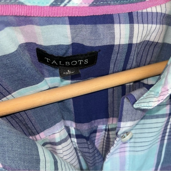 Talbots Classic Cotton Picnic Plaid Button Down - Picture 6 of 6